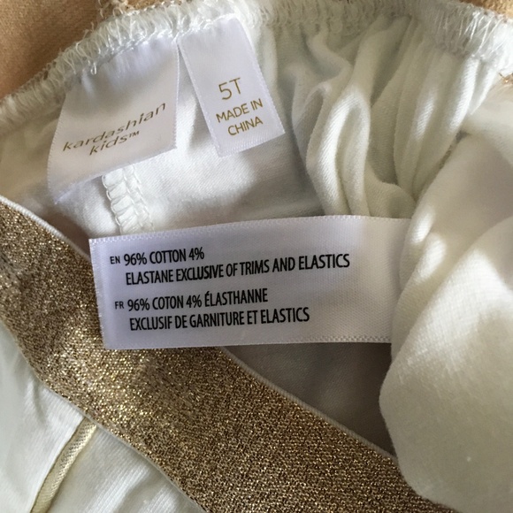 Kardashian Kids 2 Pc.tunic&leggings set, Little Girl size 5. - Picture 4 of 8